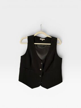 Z Supply Black V-Neck Women's Vest